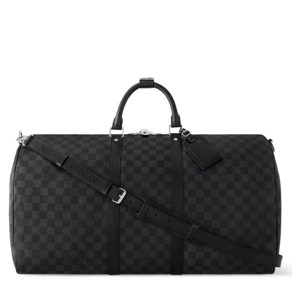 Louis Vuitton Keepall Bandouliere 50 Black Damier Duffle Bag