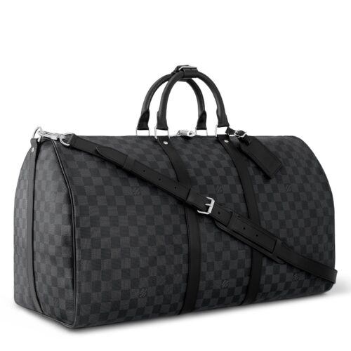 Louis Vuitton Keepall Bandouliere 50 Black Damier Duffle Bag