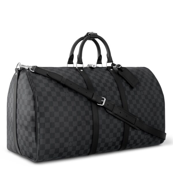 Louis Vuitton Keepall Bandouliere 50 Black Damier Duffle Bag