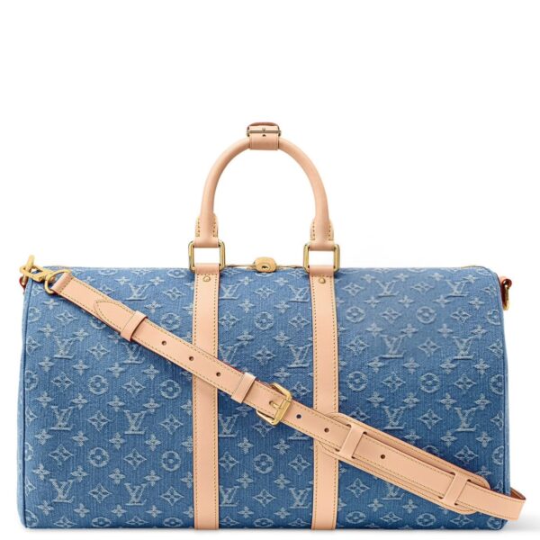 Louis Vuitton Keepall Bandouliere 50 Denim Duffle Bag