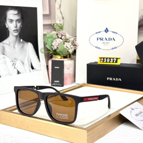 Prada Brown Wayfarer Men’s Sunglass