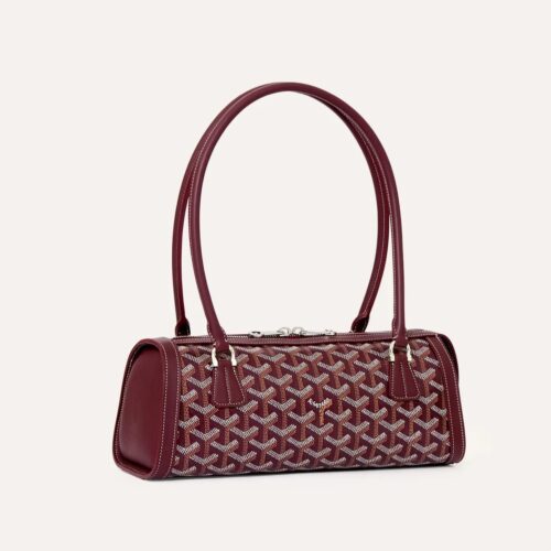 Goyard Bonbonniere Burgundy Bag (With Box)