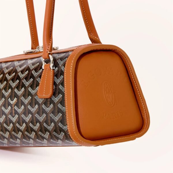 Goyard Bonbonniere Black And Tan Bag (With Box)
