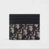 Dior Oblique Jacquard Black Color Card Holder