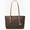 Michael Kors Coffee Brown Quinn Signature Tote