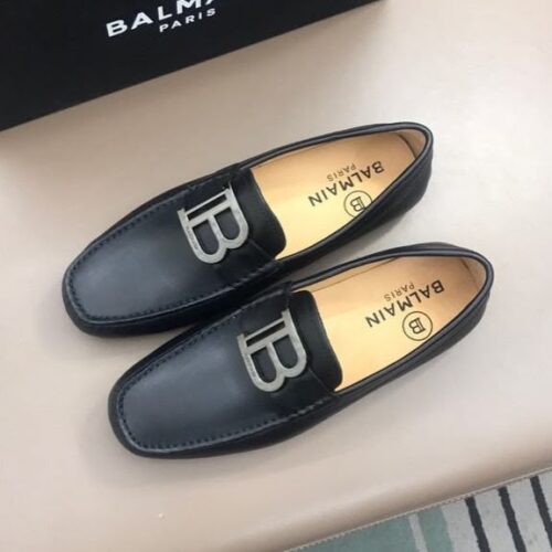 Balmain Classic Black Mocassin