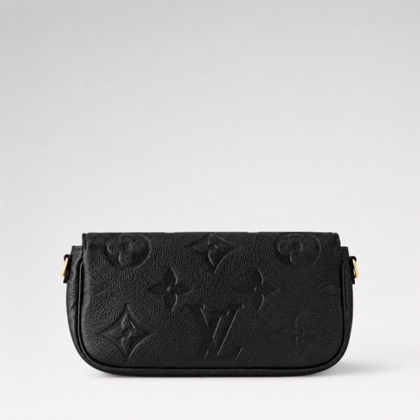 Louis Vuitton Wallet On Chain Black Embossed Shoulder Bag (With Double Box)