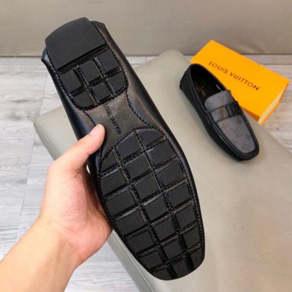 Louis Vuitton Carlo Black Grey Mocassin