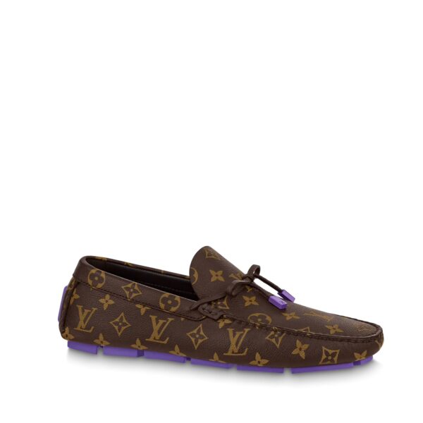 Louis Vuitton Driver Coffee Monogram Mocassin