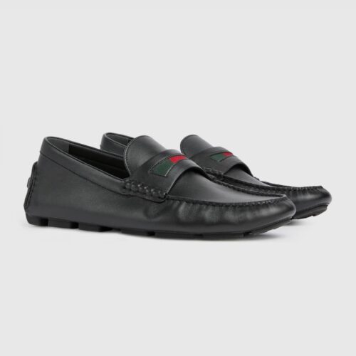 Gucci Web Black Mocassin