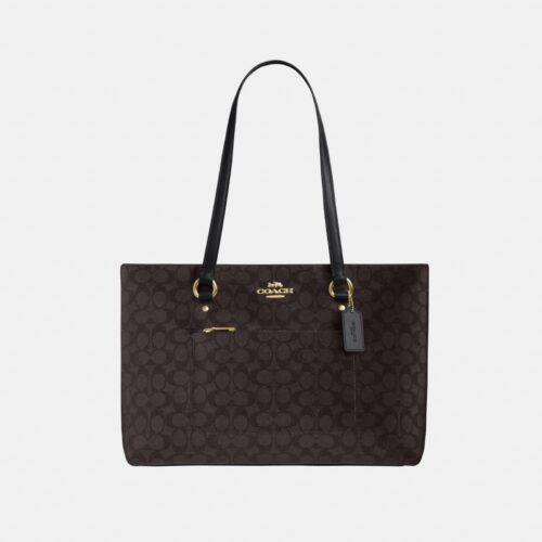 Coach Coffee Black Station Tote