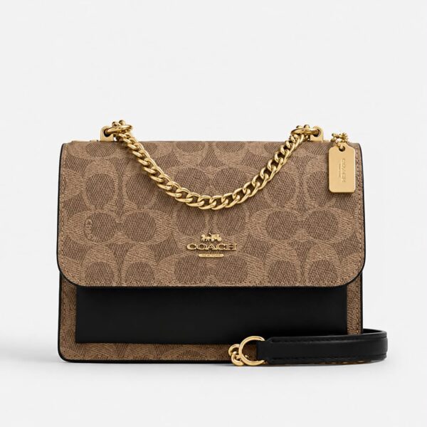 Coach Klare Mini Apricot Black Shoulder Bag (With Box)