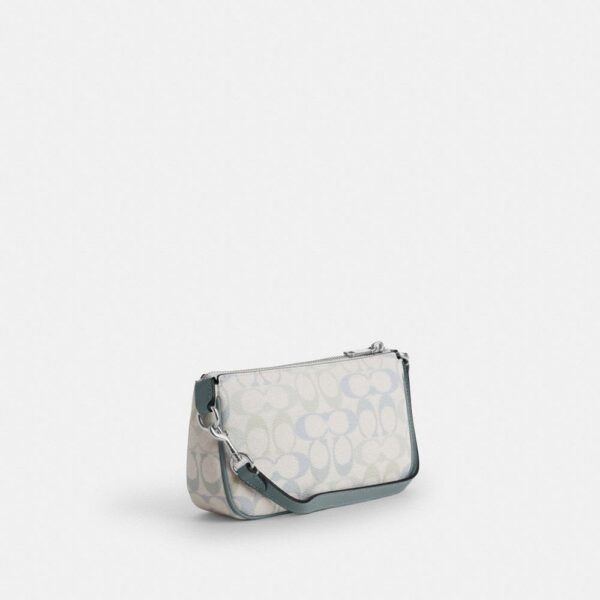 Coach Nolita 19 Silver Chalk Blue Shoulder Bag (With Box)