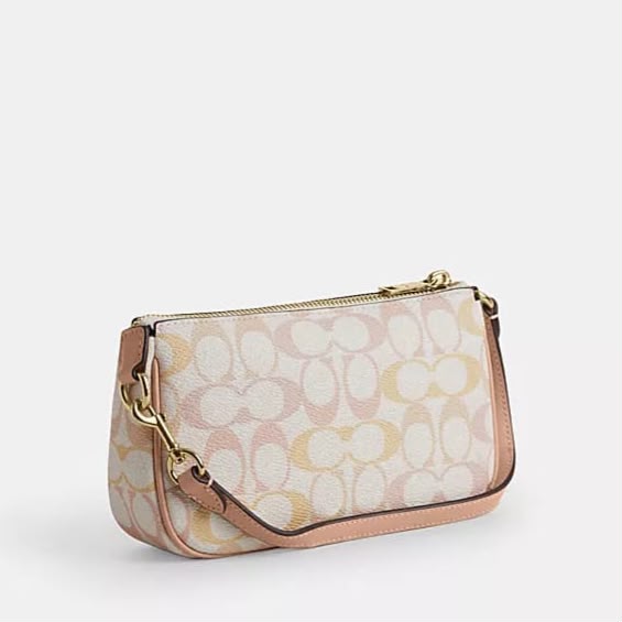 Coach Nolita 19 Pink Signature Shoulder Bag (With Box)