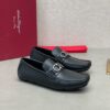 Salvation Ferragamo Gancini Black Mocassin
