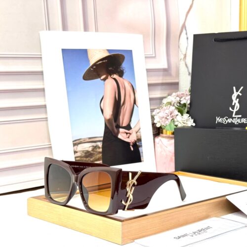 YSL Blaze Coffee Oversized Women’s Sunglass