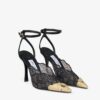 Jimmy Choo Faiz 100 Black Lace Pump