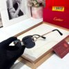 Cartier Black Rimless Rectangular Men’s Sunglass