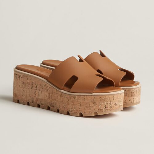 Hermes Eze 30 Brown Sandal