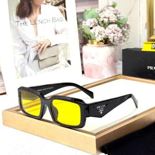 Prada Yellow Shade Unisex Sunglass