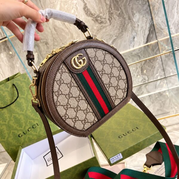 Gucci Ophidia Round Vanity Bag (With Box)