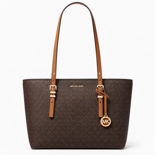 Michael Kors Coffee Brown Quinn Signature Tote