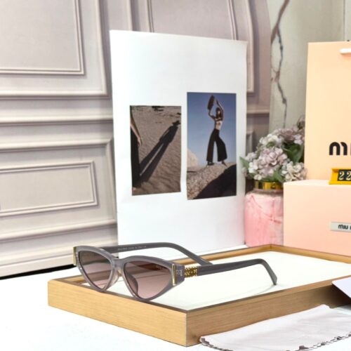 Miu Miu Dark Gray Cat Eye Women’s Sunglass