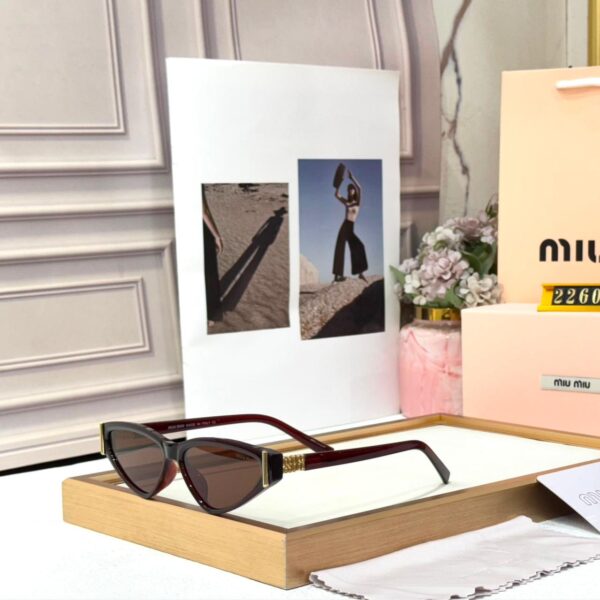 Miu Miu Dark Red Cat Eye Women’s Sunglass