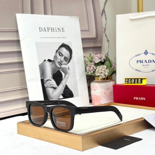 Prada Brown Wayfarer Men’s Sunglass