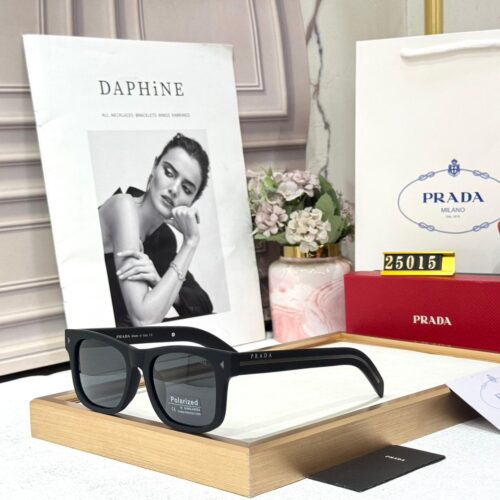 Prada Full Black Wayfarer Men’s Sunglass