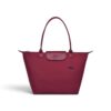 Longchamp Le Pliage Medium Wine Tote