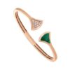 Bvlgari Divas Dream Green Rose Gold Bracelet