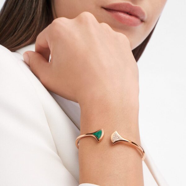 Bvlgari Divas Dream Green Rose Gold Bracelet