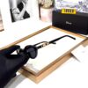 Dior Full Black Gold Oval Women’s Sunglass