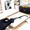 Dior Full Black Silver Oval Women’s Sunglass