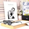 Dior Full Black Silver Oval Women’s Sunglass