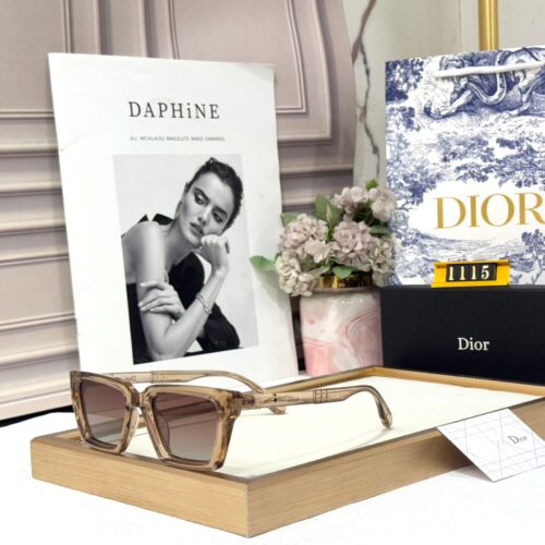 Dior Smoky Brown Rectangular Women’s Sunglass