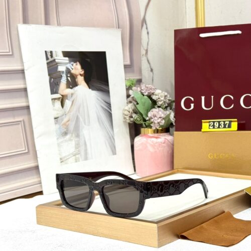 Gucci GG Full Body Dark Coffee Unisex Sunglass