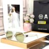 Philipp Plein Transparent Green Over Sized Men’s Sunglass