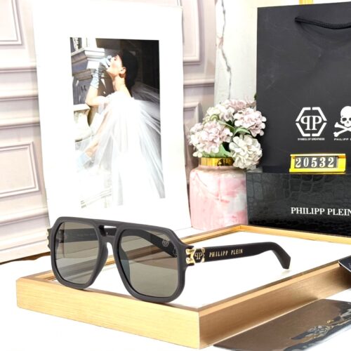 Philipp Plein Coffee Over Sized Men’s Sunglass