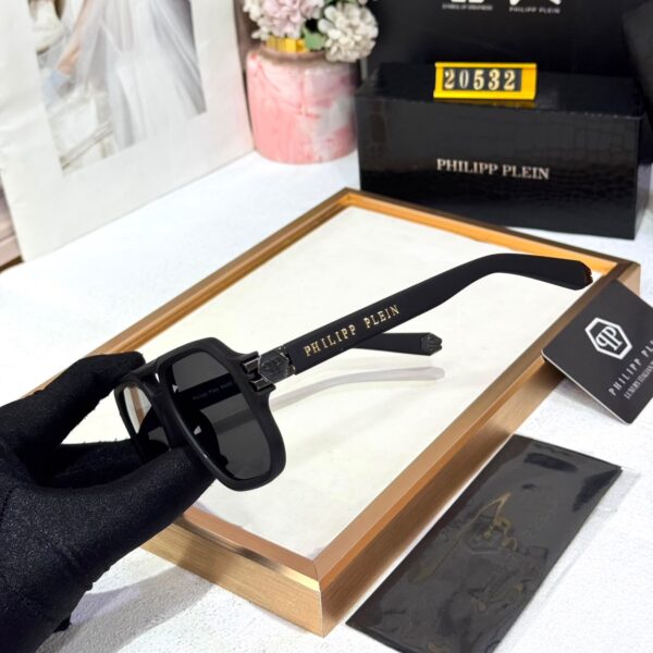 Philipp Plein Matte Black Over Sized Men’s Sunglass