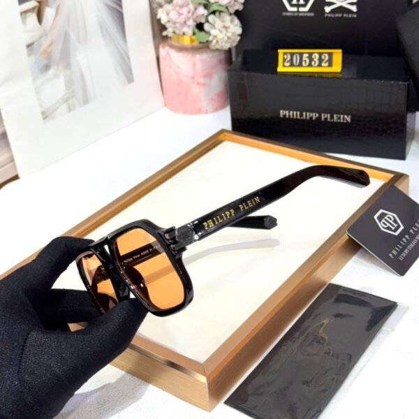 Philipp Plein Transparent Red Over Sized Men’s Sunglass