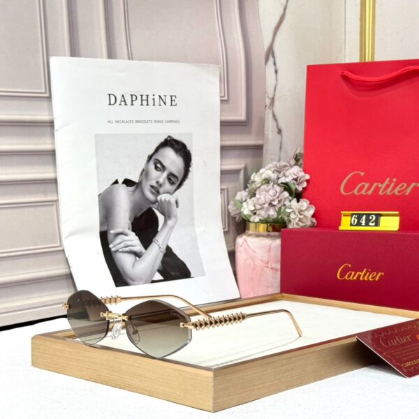 Cartier Clash De Hexagonal Brown Women’s Sunglass