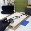 Gucci Reverse GG Pearl Gun Meral Rectangular Women’s Sunglass