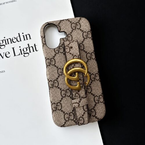Gucci GG Iphone 17 Back Case With Holding Strap (With Box)