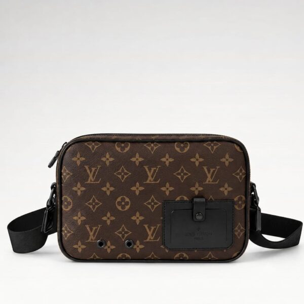 Louis Vuitton Coffee Monogram Messenger Bag (With Bag)