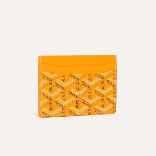 Goyard Saint Sulpice Yellow Color Card Holder Wallet (With Box)
