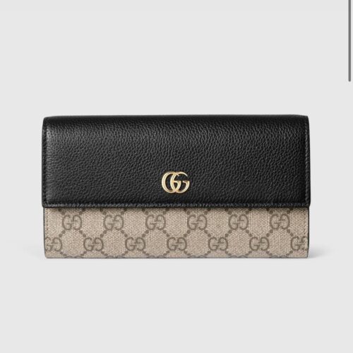 Gucci Bi Color GG Marmont Continental Premium Wallet