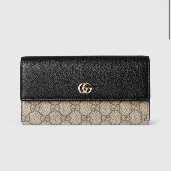 Gucci Bi Color GG Marmont Continental Premium Wallet