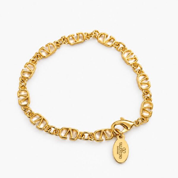 Valentino V Logo Signature Chain Bracelet